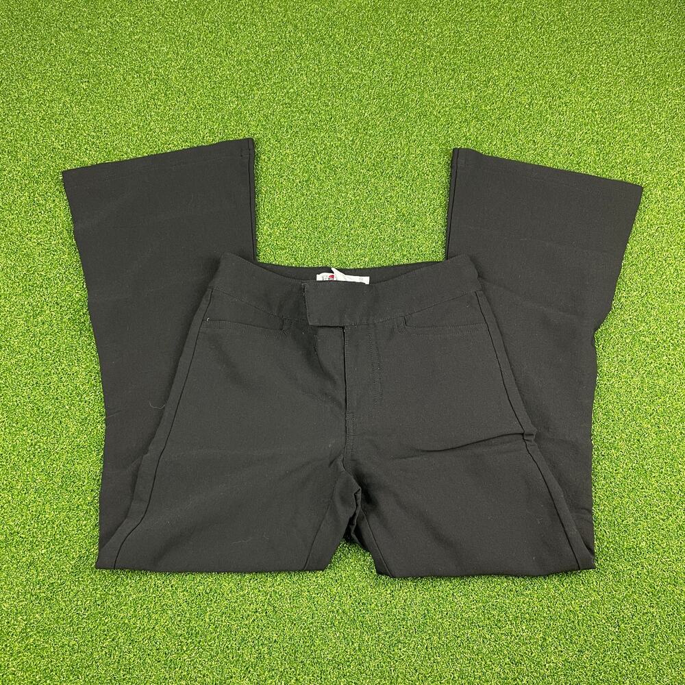 Vintage Y2K Fragile by XOXO Black High Rise Flare Leg Pants Sz 10